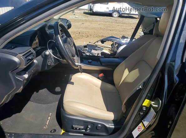 JTHC81D28J5033841 2018 LEXUS IS Black Вид салону спереду