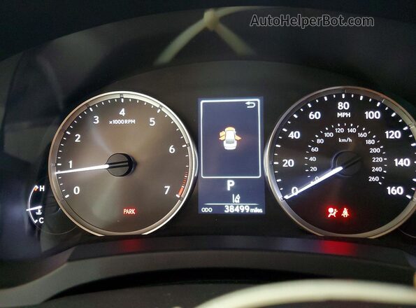 JTHC81F20N5048594 2022 LEXUS IS White ხელსაწყოთა პანელის ხედი
