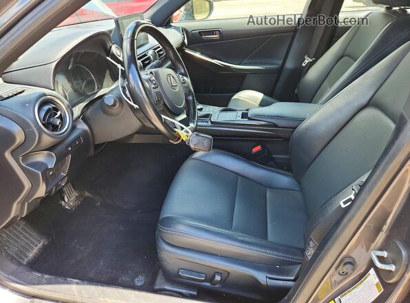 JTHC81F26M5043561 2021 LEXUS IS Gray წინა სალონის ხედი