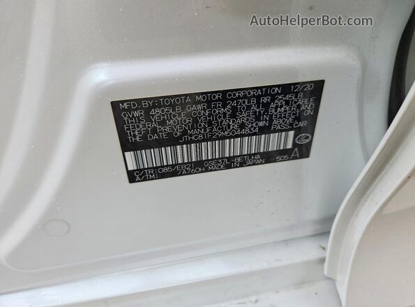 JTHC81F29M5044834 2021 LEXUS IS White Engine compartment view