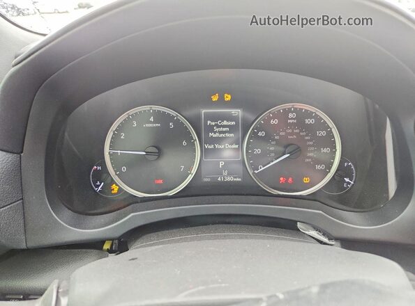 JTHC81F29M5044834 2021 LEXUS IS White Instrument cluster view