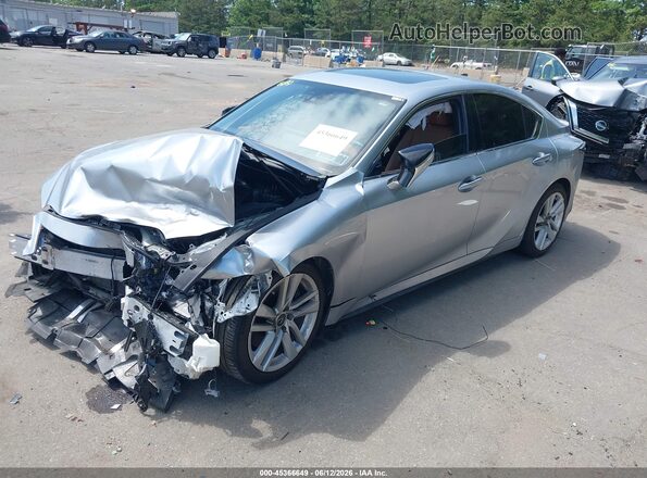 JTHCA1D2XP5128172 2023 LEXUS IS 300 Silver Առջևի ձախ երեք քառորդ տեսարան