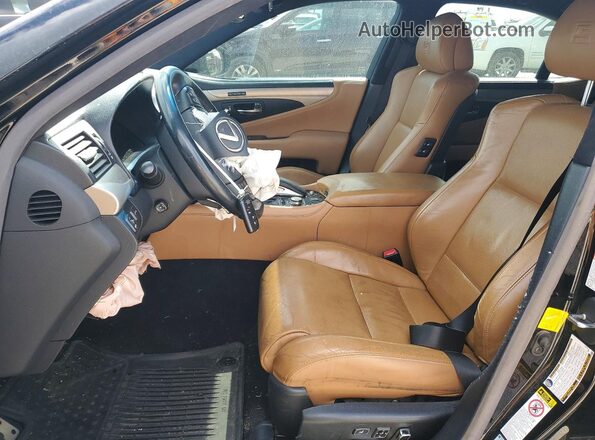 JTHCL5EF7G5027254 2016 LEXUS LS Black Вид салону спереду