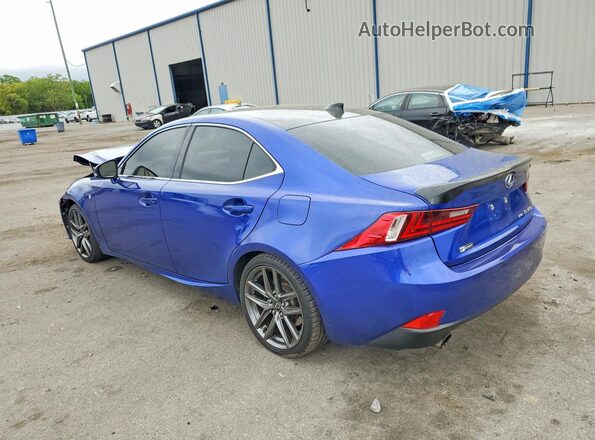 JTHCM1D20G5008095 2016 LEXUS IS Blue Հետևի ձախ