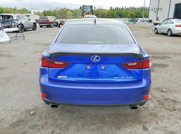 JTHCM1D20G5008095 2016 LEXUS IS Blue Հետևի տեսք
