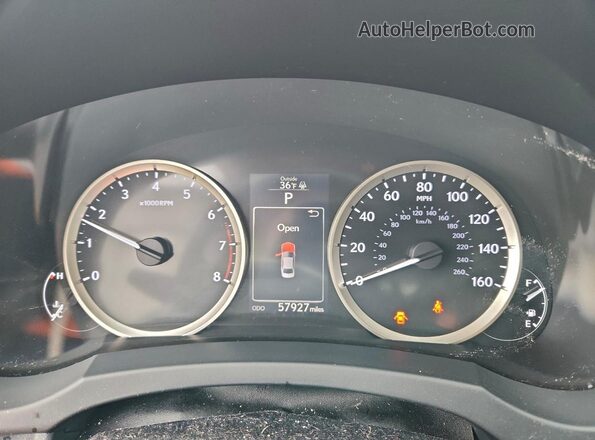 JTHCM1D21G5012916 2016 LEXUS IS Gray Instrument cluster view