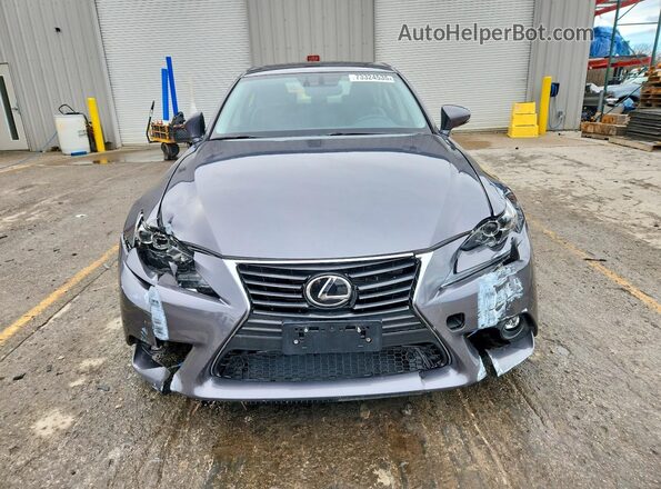 JTHCM1D21G5012916 2016 LEXUS IS Gray Front view