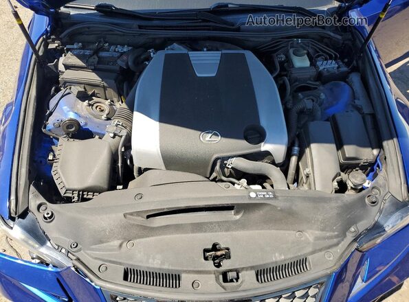 JTHCM1D24H5016492 2017 LEXUS IS Blue Widok wnętrza z tyłu