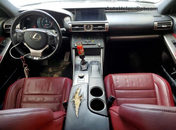 JTHCM1D26G5007985 2016 LEXUS IS Gray Widok deski rozdzielczej
