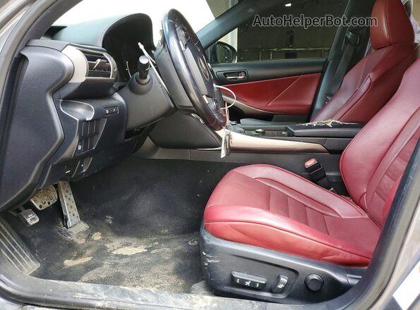 JTHCM1D26G5007985 2016 LEXUS IS Gray Widok wnętrza z przodu