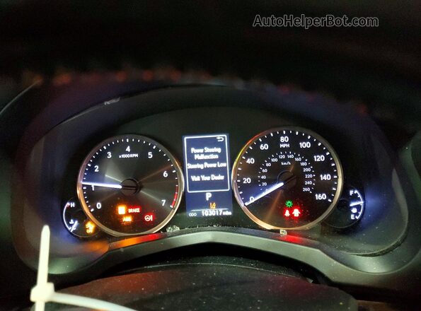 JTHCM1D27H5018222 2017 LEXUS IS White Widok zestawu wskaźników
