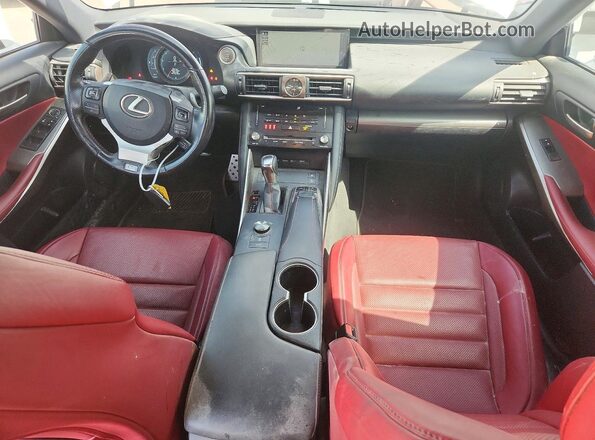 JTHCM1D28H5018536 2017 LEXUS IS White Առջևի վահանակի տեսք