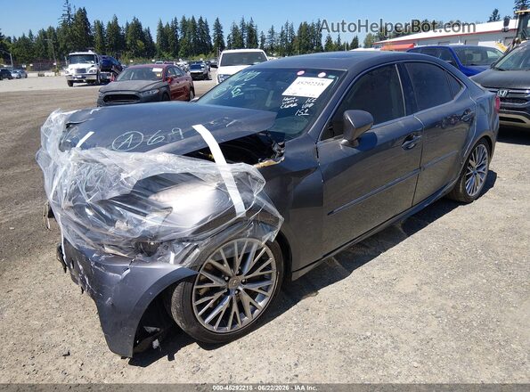 JTHCM1D29G5010248 2016 LEXUS IS 300 Gray წინა მარცხენა ხედი სამი მეოთხედიდან