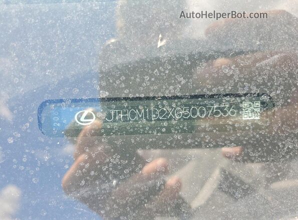 JTHCM1D2XG5007536 2016 LEXUS IS Blue 