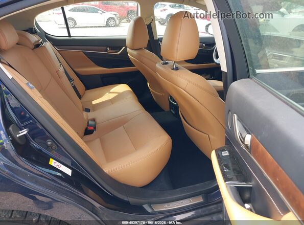 JTHCZ1BL1GA001385 2016 LEXUS GS 350 Navy VIN კოდის სტიკერის ხედი