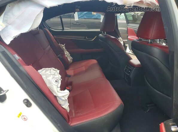 JTHCZ1BL2JA009311 2018 LEXUS GS White Vista de los asientos traseros