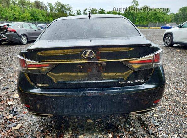 JTHCZ1BL3JA009267 2018 LEXUS GS Black Rear view