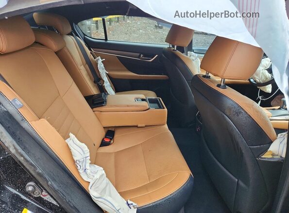 JTHCZ1BL3JA009267 2018 LEXUS GS Black Rear seats view
