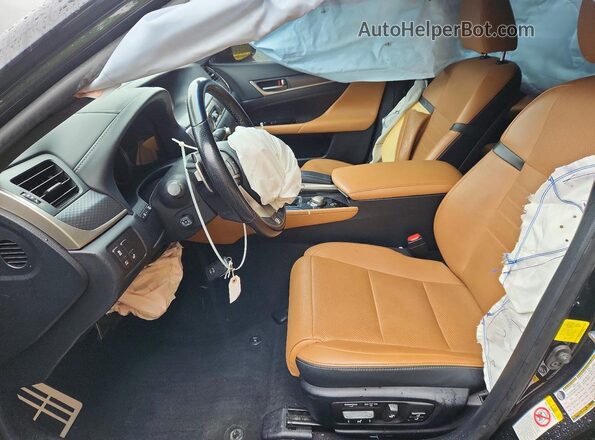 JTHCZ1BL3JA009267 2018 LEXUS GS Black Front interior view