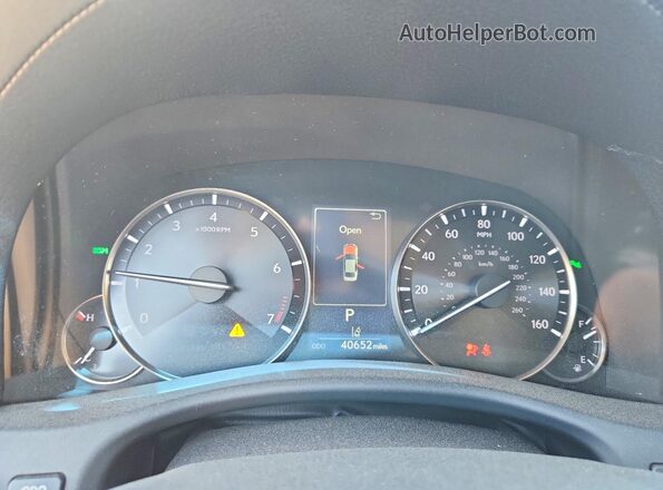 JTHCZ1BL4JA008645 2018 LEXUS GS White Widok zestawu wskaźników