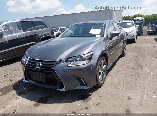 JTHCZ1BL6GA000409 2016 LEXUS GS 350 Gray Front left