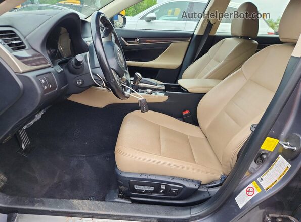 JTHCZ1BL8GA002792 2016 LEXUS GS Серый Вид салона спереди
