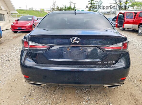 JTHCZ1BL8HA006147 2017 LEXUS GS Black Հետևի տեսք