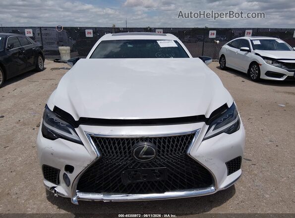 JTHD51FF0M5014010 2021 LEXUS LS 500 White Vista del cuadro de instrumentos