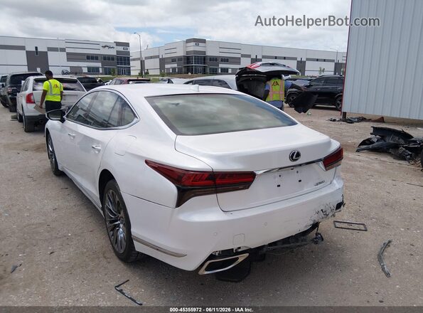 JTHD51FF0M5014010 2021 LEXUS LS 500 White Trasero izquierdo