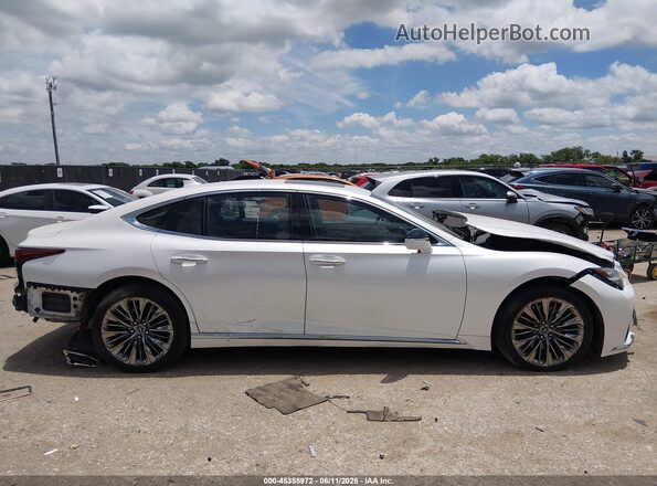 JTHD51FF0M5014010 2021 LEXUS LS 500 White Vista interior trasera