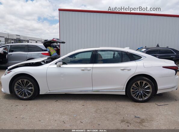 JTHD51FF0M5014010 2021 LEXUS LS 500 White Vista interior de 360 grados