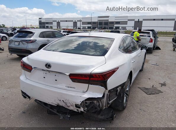 JTHD51FF0M5014010 2021 LEXUS LS 500 White Trasero derecho