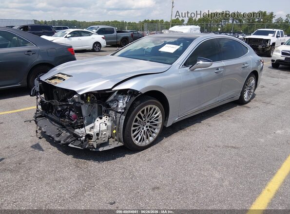 JTHD51FF9R5020217 2024 LEXUS LS 500 Gray წინა მარცხენა ხედი სამი მეოთხედიდან