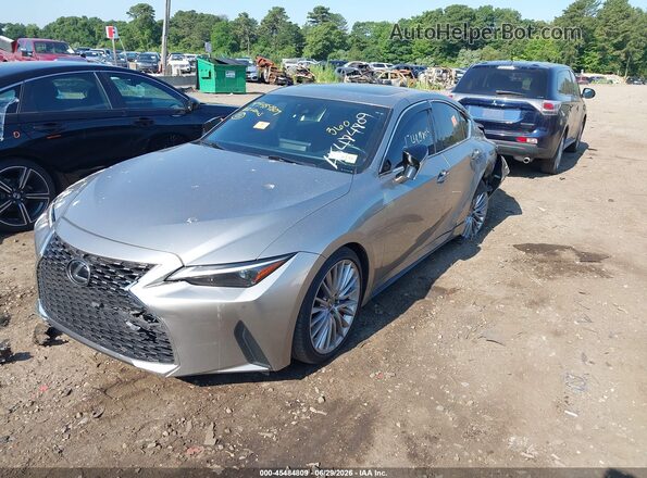 JTHD81F25N5047722 2022 LEXUS IS 300 Gray Առջևի ձախ երեք քառորդ տեսարան