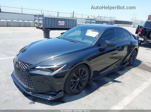 JTHDA1D24N5121848 2022 LEXUS IS 300 Black Передня ліва чверть