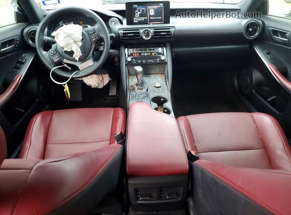 JTHDA1D24P5123487 2023 LEXUS IS Black Առջևի վահանակի տեսք