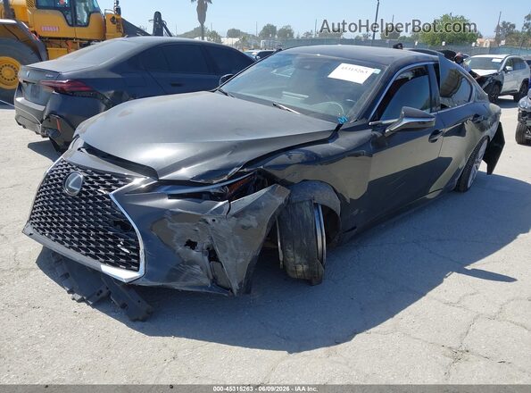 JTHDA1D24P5124901 2023 LEXUS IS 300 Black Vista tres cuartos delantera izquierda