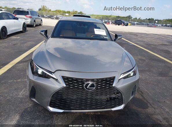 JTHDA1D25P5128360 2023 LEXUS IS 300 Gray Instrument cluster view