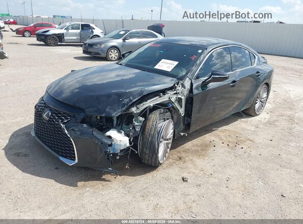 JTHDA1D25R5129155 2024 LEXUS IS 300 Черный Передняя левая четверть