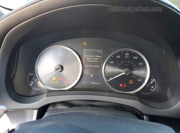 JTHDA1D28N5118645 2022 LEXUS IS Silver Вид щитка приладів