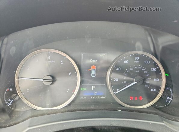JTHDZ5BC4L5021810 2020 LEXUS RC Silver Widok zestawu wskaźników