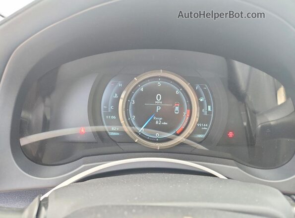 JTHG81F25L5040845 2020 LEXUS IS White Instrument cluster view