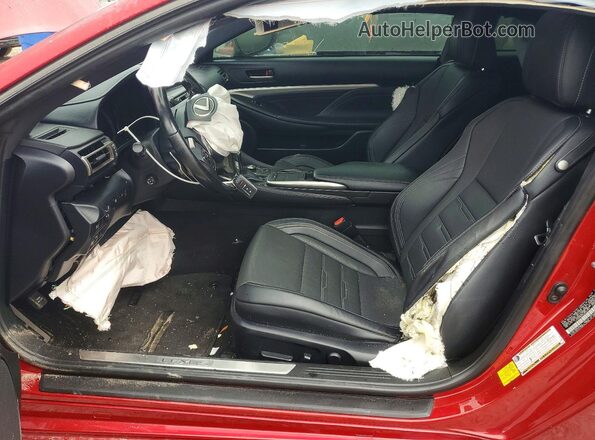 JTHGA5BC8L5010751 2020 LEXUS RC Red Widok wnętrza z przodu