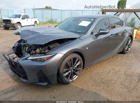 JTHGZ1B20P5062440 2023 LEXUS IS 350 Gray Առջևի ձախ երեք քառորդ տեսարան
