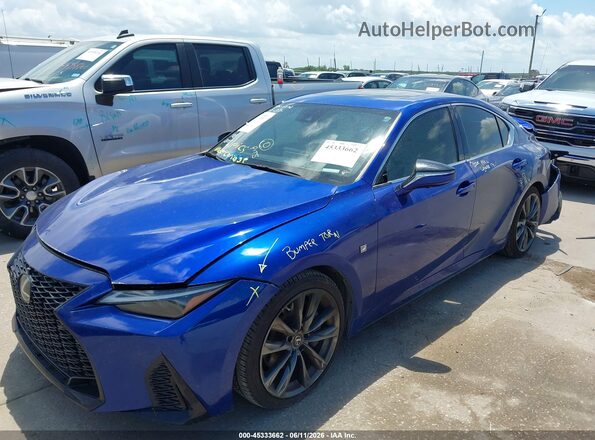 JTHGZ1B24N5050112 2022 LEXUS IS 350 Blue Przód lewy