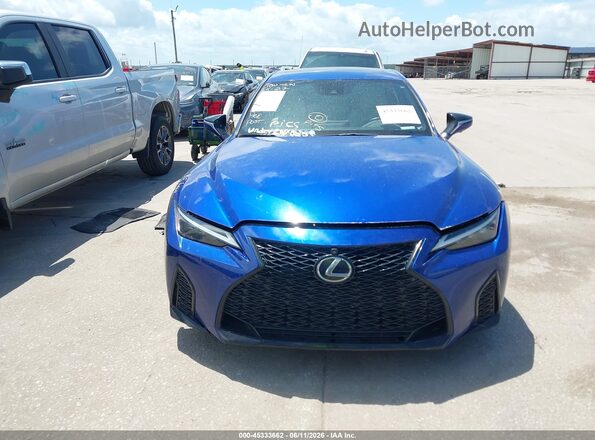 JTHGZ1B24N5050112 2022 LEXUS IS 350 Blue Widok zestawu wskaźników