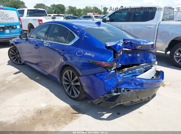 JTHGZ1B24N5050112 2022 LEXUS IS 350 Blue Tył lewy
