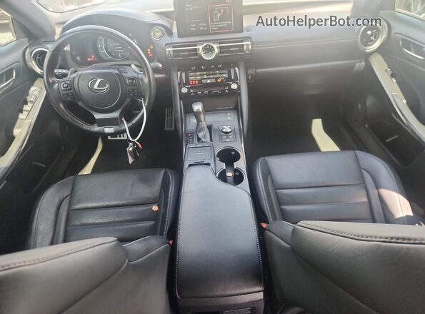 JTHGZ1B25M5044625 2021 LEXUS IS Black წინა პანელის ხედი