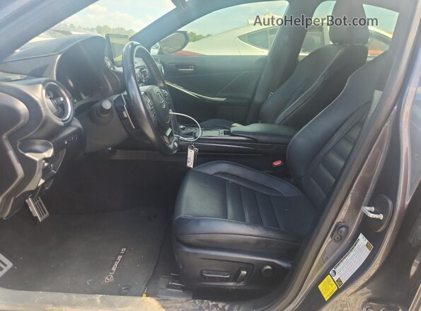 JTHGZ1B25M5044625 2021 LEXUS IS Black წინა სალონის ხედი