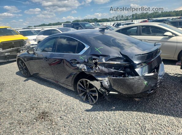 JTHGZ1B25M5044625 2021 LEXUS IS Black უკანა მარცხენა